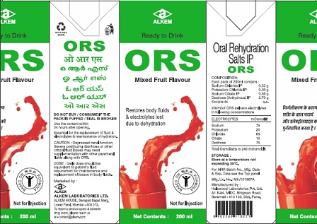 Alkem Ors Mixed Fruit Flavour Device mark 4466672 Trademark