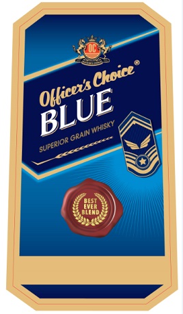 Officer's Choice Blue Superior Grain Whisky Device mark 4477109 Trademark