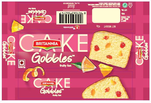 Britannia Cake Gobbles Fruity Fun Device mark 4477746 Trademark