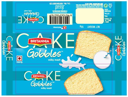 Britannia Cake Gobbles Milky Masti Device mark 4477748 Trademark