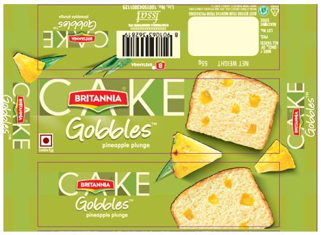 Britannia Cake Gobbles Pineapple Plunge Device mark 4477751 Trademark