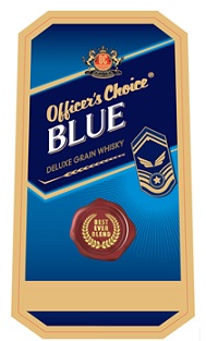 Officer's Choice Blue Deluxe Grain Whisky Device mark 4481553 Trademark