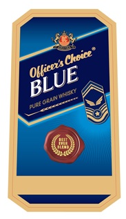 Officer's Choice Blue Pure Grain Whisky (best Ever Blend) Device mark 4481556 Trademark