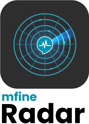 Mfine Radar Logo Device mark 4479927 Trademark