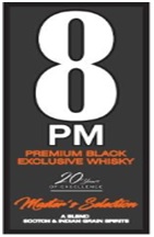 8 Pm Premium Black Exclusive Whisky (label) Device mark 4498525 Trademark