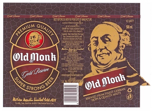 Old Monk Gold Reserve Super Strong Beer Can Device mark 4500434 Trademark