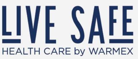 Live Safe Health Care By Warmex Device mark 4491524 Trademark