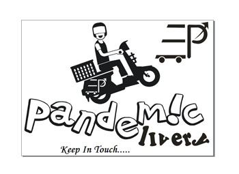 Pandemic Delivery With Device Of P - Keep In Touch..... Device mark 4505481 Trademark
