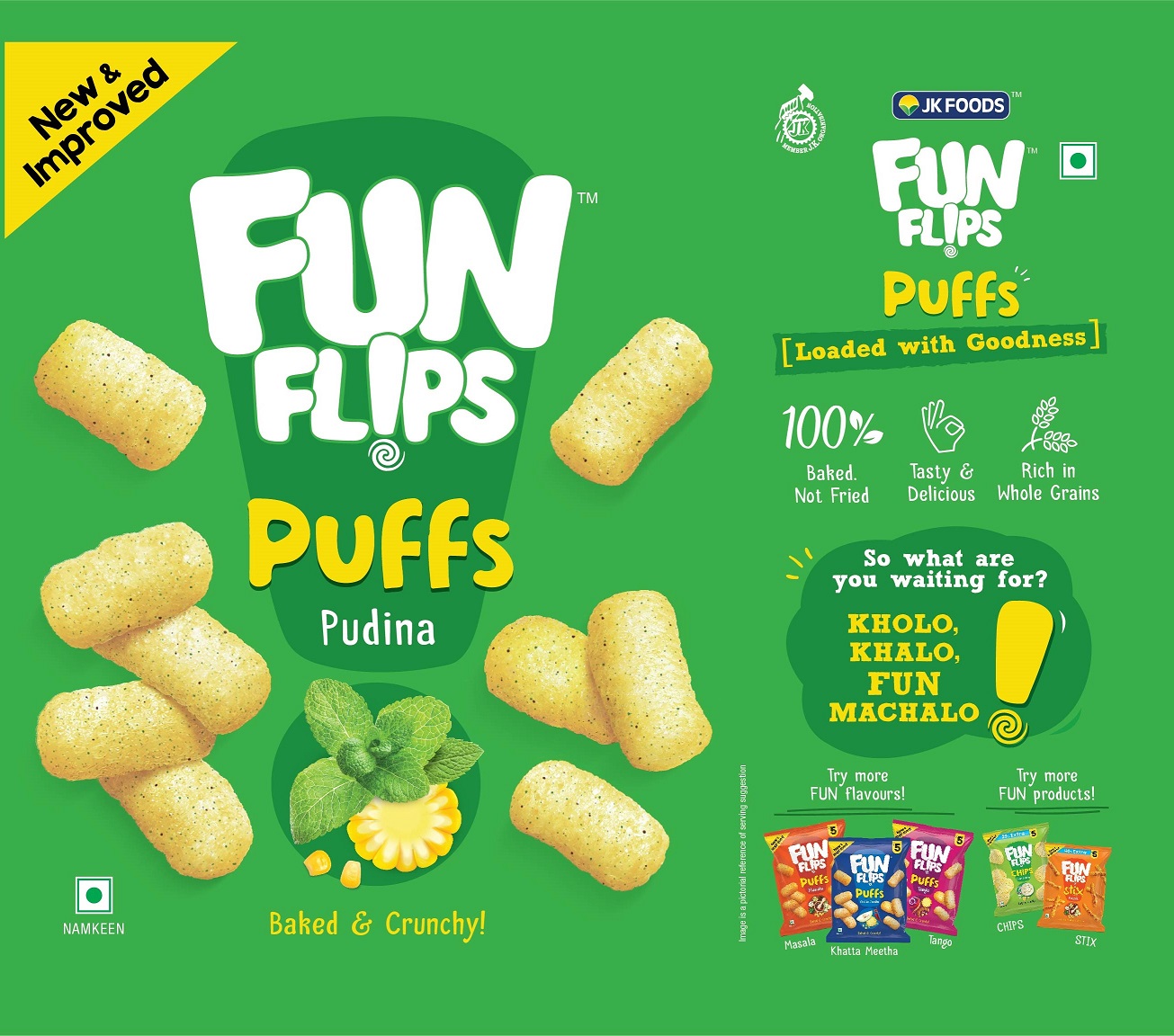 Fun Flips Puffs Pudina Label Device mark 4522176 Trademark