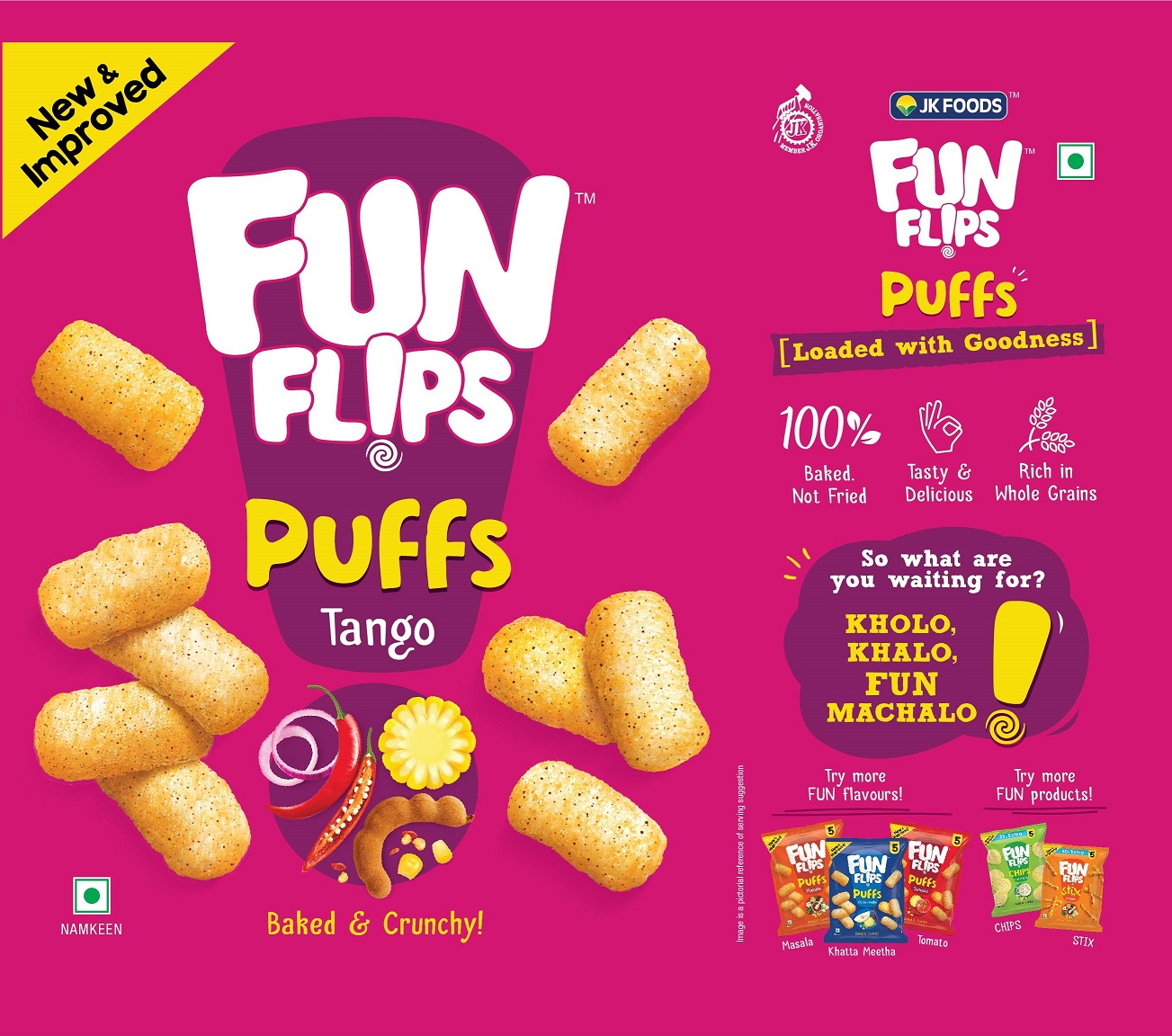 Fun Flips Puffs Tango Label Device mark 4522177 Trademark