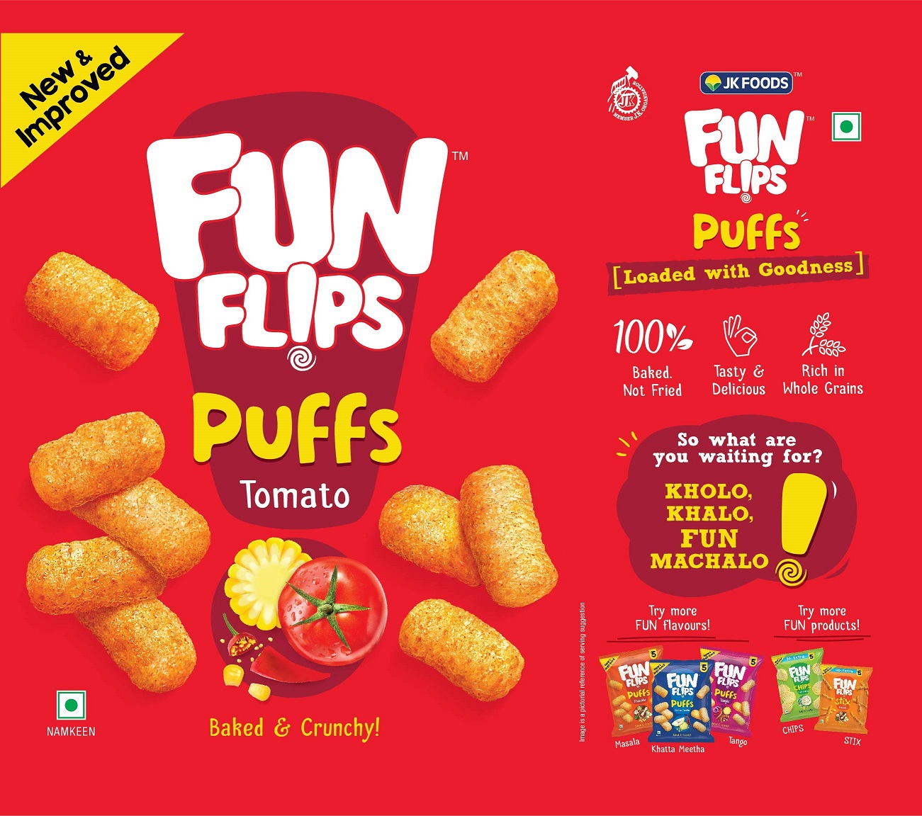Fun Flips Puffs Tomato Label Device mark 4522178 Trademark