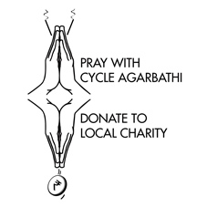 Pray With Cycle Agarbathi Donate To Localcharity (with Device) Device mark 4523144 Trademark