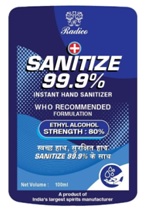 Sanitize 99.9% Instant Hand Sanitizer Device mark 4519642 Trademark