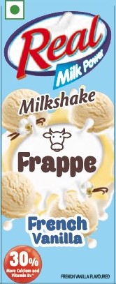 Real Milk Power Milkshake Frappe French Vanilla Device mark 4545822 Trademark