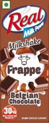 Real Milk Power Milkshake Frappe Belgian Chocolate Device mark 4545833 Trademark