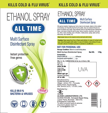 All Time Multi Surface Disinfectant Spray Device mark 4546147 Trademark