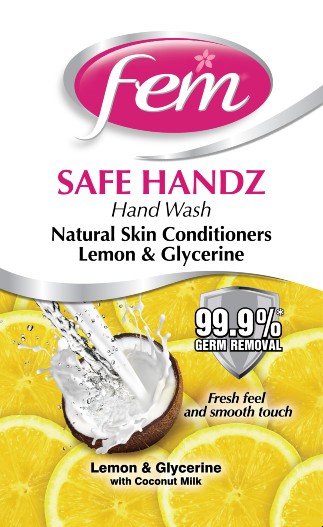Fem Safe Handz Lemon & Glycerine Device mark 4562538 Trademark