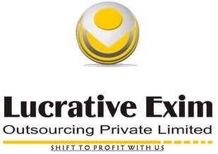 Lucrative Exim Outsourcing Private Limited (label) Device mark 4562750 Trademark