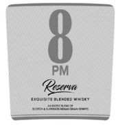 8 Pm Reserva Exquisite Blended Whisky (label) Device mark 4563511 Trademark