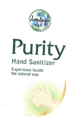 Amrutanjan Purity Hand Sanitizer Device mark 2120906 Trademark