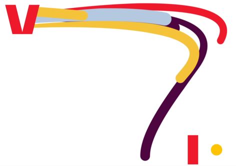 Vi (stylised Logo In Colour) Device mark 4586397 Trademark