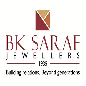 Bk Saraf Jewellers (logo) Device mark 4590137 Trademark