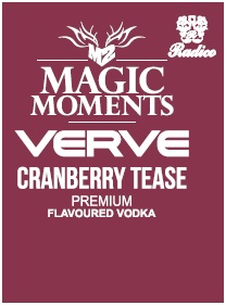M2 Magic Moments Verve Cranberry Tease Premium Flavoured Vodka Device mark 4599707 Trademark