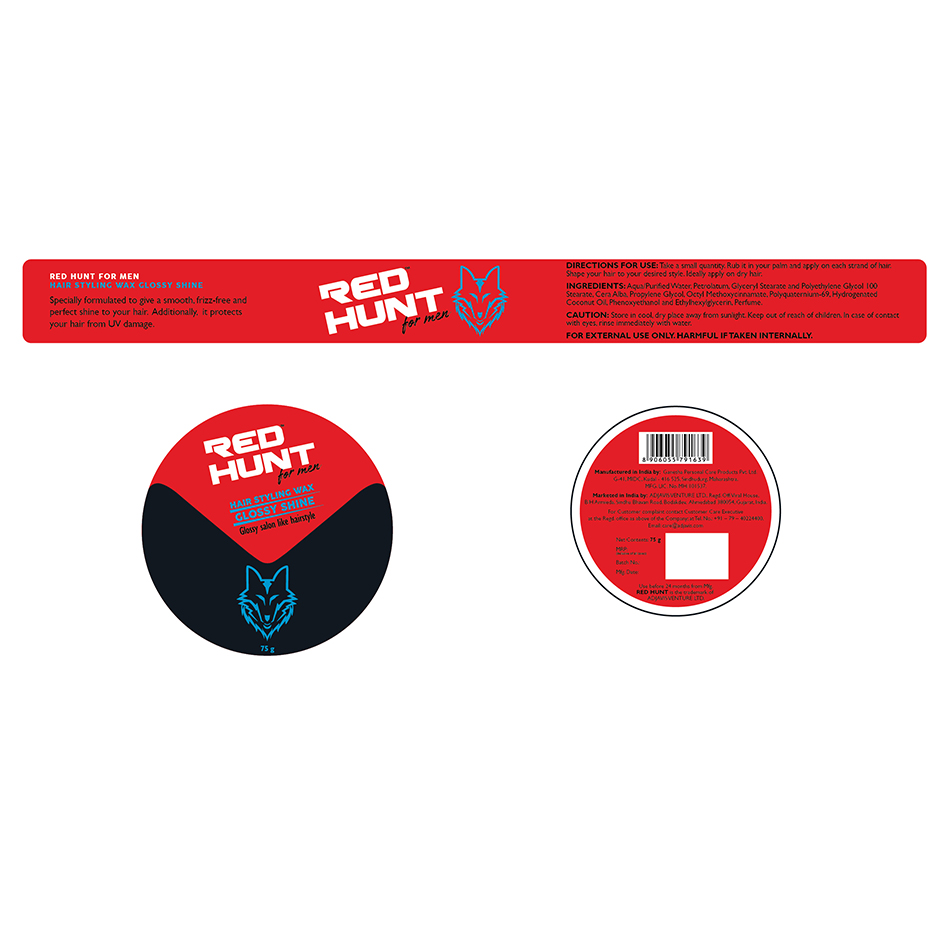 Red Hunt Hair Styling Wax Glossy Device mark 4601854 Trademark