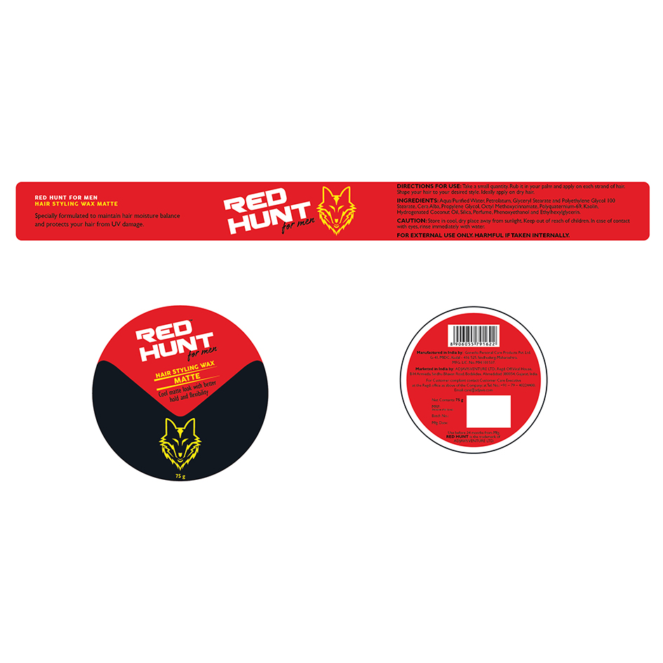 Red Hunt Hair Styling Wax Matte Device mark 4601853 Trademark