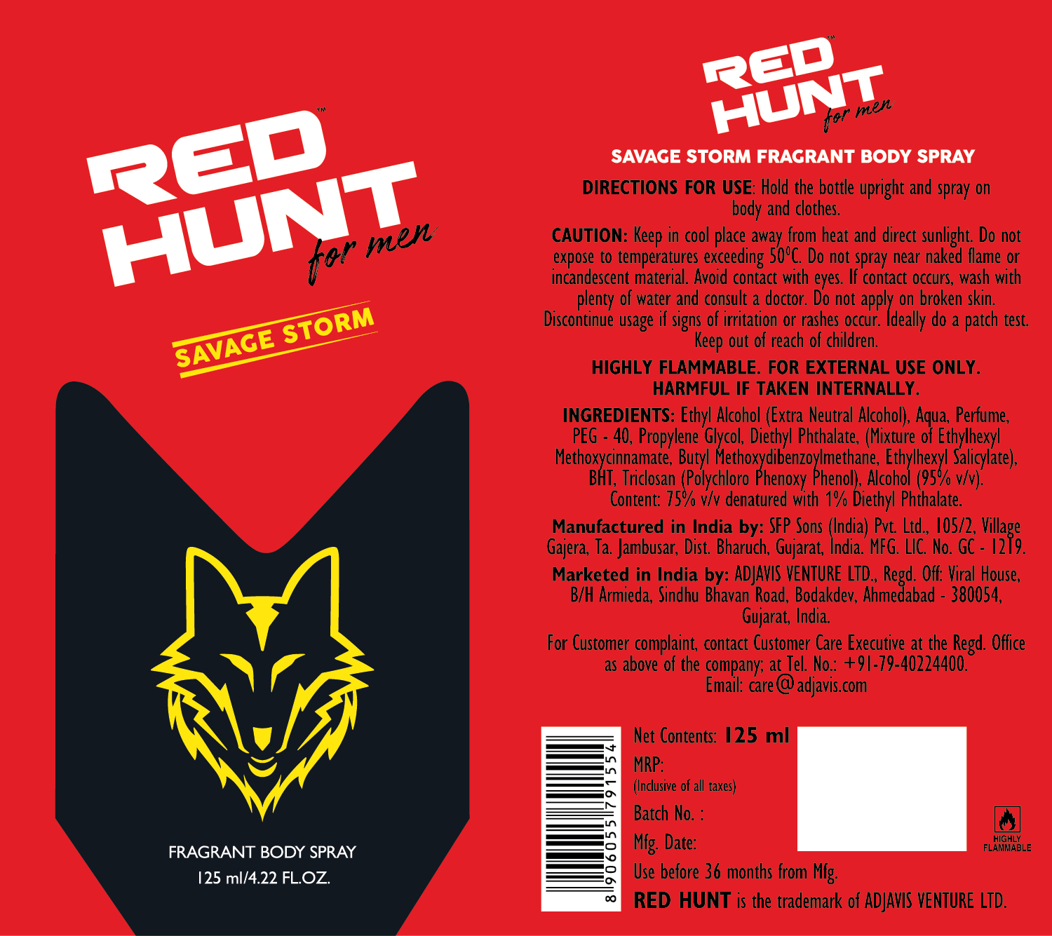 Red Hunt Savage Storm Device mark 4601849 Trademark