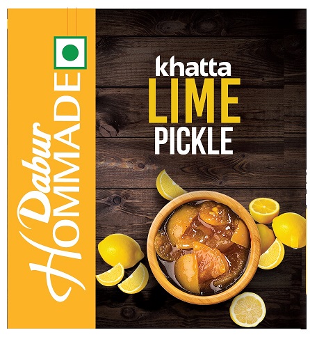 Dabur Hommade Khatta Lime Pickle Device mark 4613076 Trademark