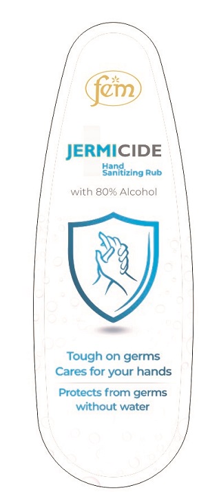 Fem Jermicide Hand Sanitizing Rub Device mark 4629827 Trademark