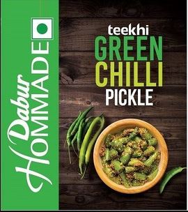 Dabur Hommade Green Chilli Pickle Device mark 4629853 Trademark