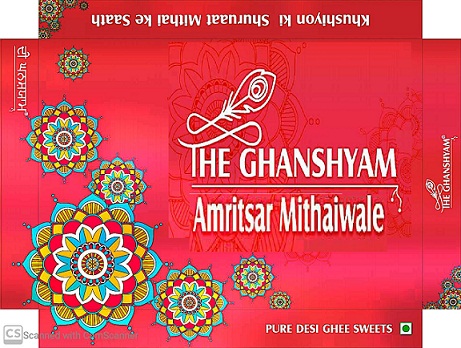 The Ghanshyam Amritsar Mithaiwale Device mark 4624990 Trademark