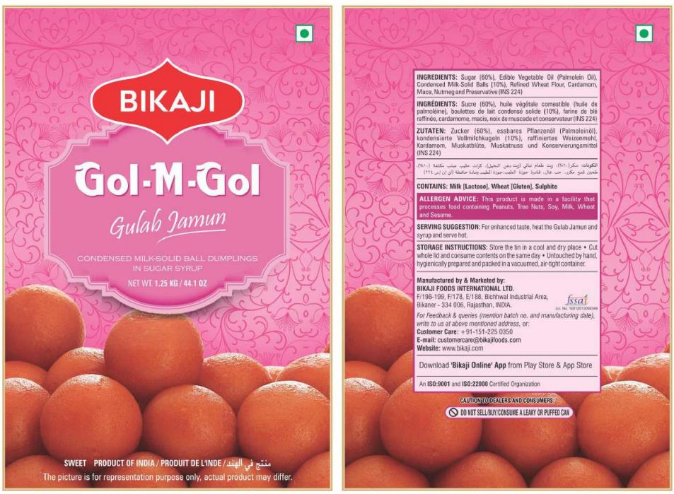 Bikaji Gol-m-gol (label) Device mark 4642602 Trademark