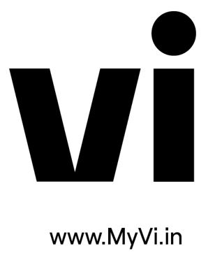Vi Www.myvi.in (logo In Black And White) Device mark 4639256 Trademark