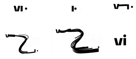 Vi Motion Mark (in Black And White) Device mark 4639257 Trademark