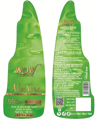 Wow Skin Science Aloe Vera Gel Device mark 4651540 Trademark