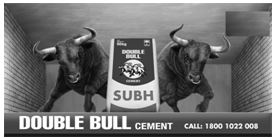Double Bull Cement Subh Visual Device mark 4658644 Trademark