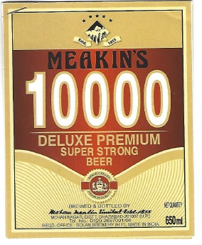 Meakin's 10000 Deluxe Premium Super Strong Beer Device mark 4663927 Trademark