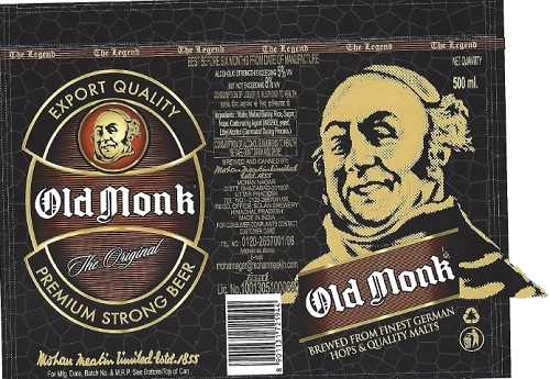 Old Monk Premium Strong Beer Device mark 4663935 Trademark