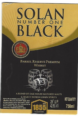 Solan Number One Black Barrel Reserve Premium Whisky Device mark 4663937 Trademark