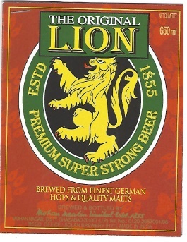 The Original Lion Premium Super Strong Beer Device mark 4663941 Trademark