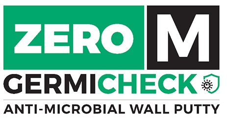 Zero M Germicheck - Anti Microbial Wall Putty. ( Logo And Device) Device mark 4762801 Trademark
