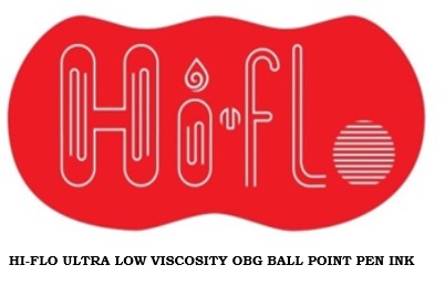 Hi-flo With Hi-flo Ultra Low Viscosity Obg Ball Point Pen Ink (label) Device mark 4768159 Trademark