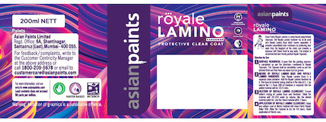 Asian Paints Royale Lamino Hardener Device mark 4768409 Trademark
