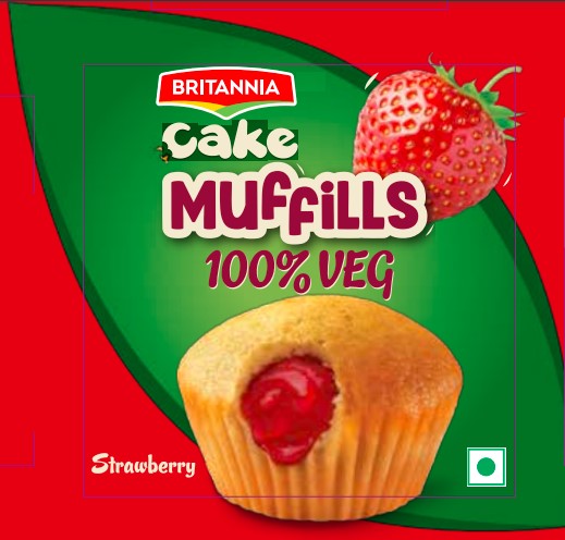 Britannia Cake Muffills Strawberry Device mark 4793436 Trademark