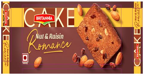 Britannia Cake Nut & Raisin Romance Device mark 4793437 Trademark