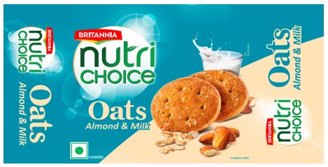 Britannia Nutrichoice Oats Almond & Milk Device mark 4793440 Trademark