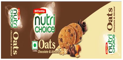 Britannia Nutrichoice Oats Chocolate & Almond Device mark 4793441 Trademark